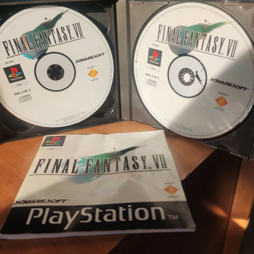 Final Fantasy VII PS1 with demo disc like new, English manual