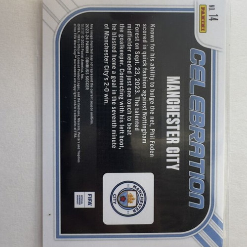 Celebration Manchester City Paninis Donrus 2024/24 like new