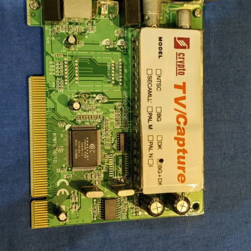 Crypto AL3640 CV video card used, PCI with drivers