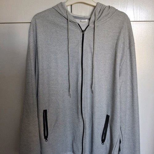 Gray hoodie with zipper new, size XL