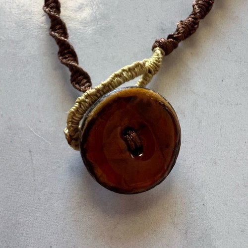 Handmade necklace with braid new