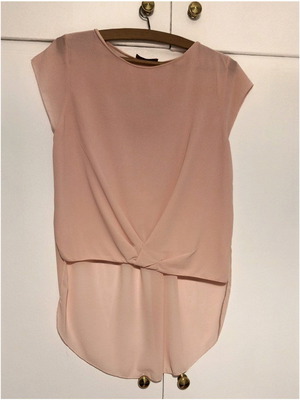 PinUp women's blouse like new, salmon/apple green, size S