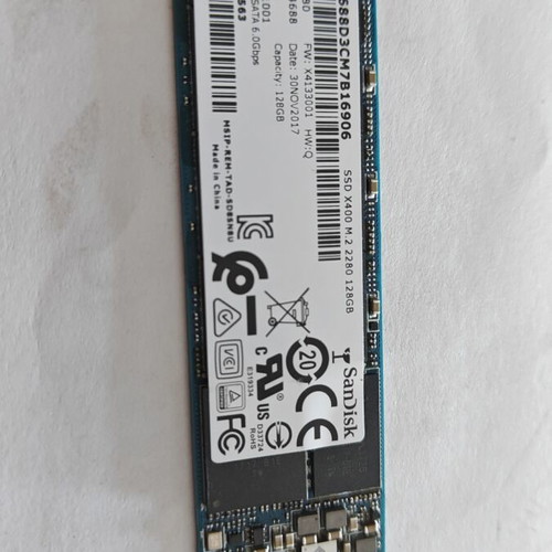 SanDisk X400 M.2 2280 SSD 128GB used, SATA 6.0Gbps