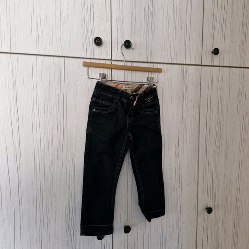 Burberry kids denim jeans like new, dark blue, size 2y, 2 pieces