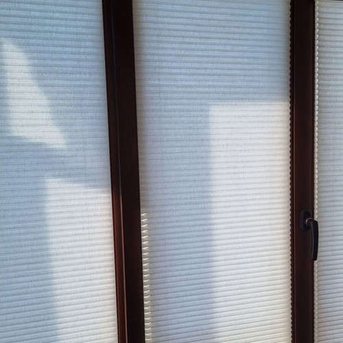 MHZ pleated sunshade blinds like new, set of 4, 187×47 cm
