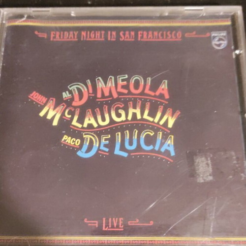 Al Di Meola John McLaughlin Paco De Lucia Live CD used