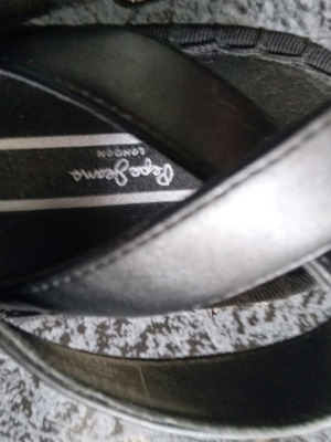 Pepe Jeans black platform shoes like new, size 37