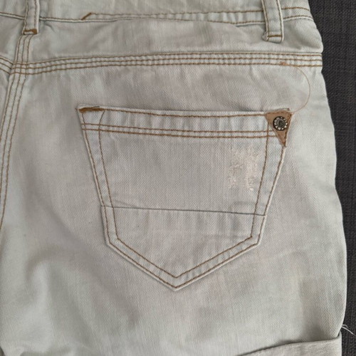 Pink Woman denim shorts like new, size M, white