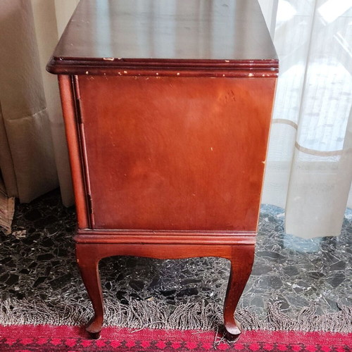 Vintage wooden nightstand used, ideal for DIY or upcycling