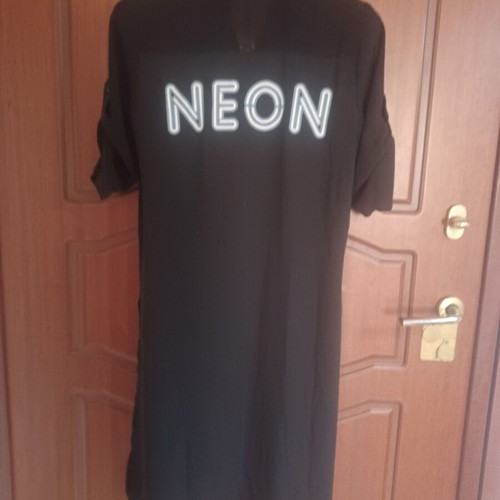 Long semi-transparent Cache Cache shirt like new, black, size S