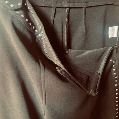 Vassia Kostara high-waisted pants with studs new, size S, black