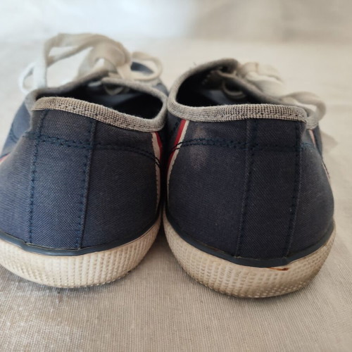 Pepe Jeans men's sneakers navy blue canvas size 43 like new