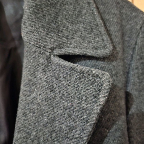 Unisex wool vintage coat in gray color like new