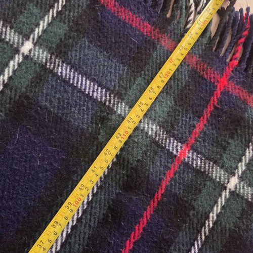 Vintage Tartan Plaid Acrylic Blanket Throw like new, Mackenzie pattern