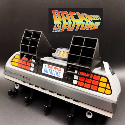 DeLorean 3D Printed Key Holder new, Back To The Future