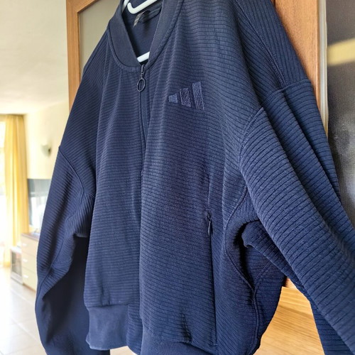 Adidas sports jacket, blue, size M