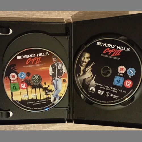 Beverly Hills Cop Trilogy - Eddie Murphy (1984, 1987, 1994 3x Disc DVD)