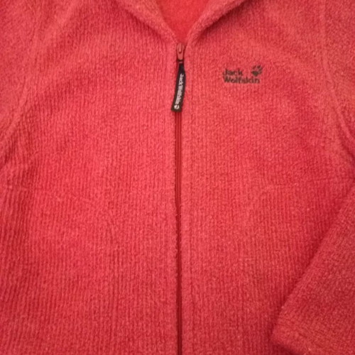 Jack Wolfskin Tecnopile women's fleece jacket used medium, coral