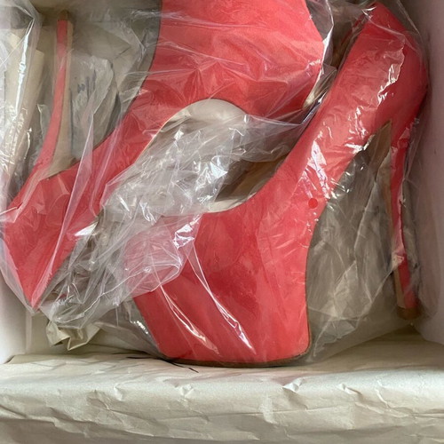 Giuseppe Zanotti orange pumps like new, size 38