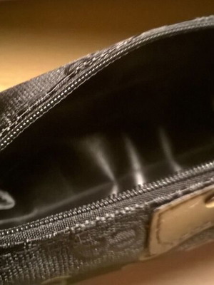 Women's black bag and makeup pouch new with gift