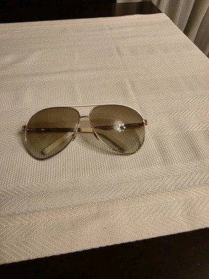 Gucci sunglasses used, white and gold