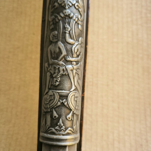 Pirate pistol replica used, carbine type with long barrel