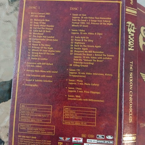 Saxon 2 DVD The Saxon Chronicles Digitbook Leather Pack used