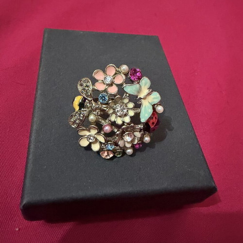 Accessorize summer ring used, multicolor floral design