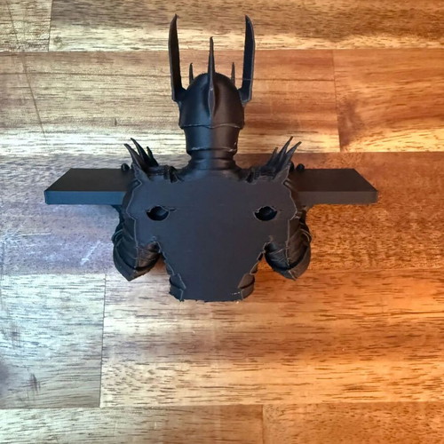 Custom 3D Printed Sauron Wall Shelf Black Lord of the Rings