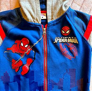 Φουτεράκι παιδικο αγορίστικο με φερμουάρ Spider-Man