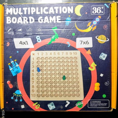Montessori wooden multiplication math game like new