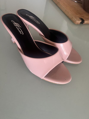 Heels refurbished, size 36, beige and pink sandals
