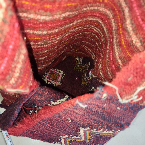 Cover for basia used with tear and holes