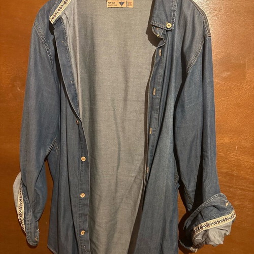 Demin Unisex denim shirt XL like new, blue