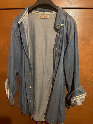 Demin Unisex denim shirt XL like new, blue