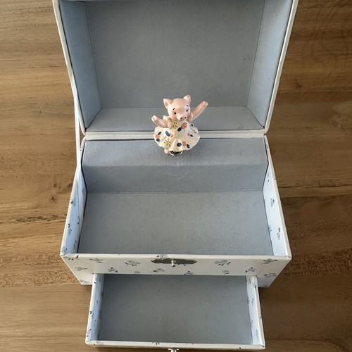 Zara Home Music jewelry box with revolving pig figure