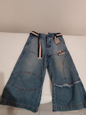 M-ONE kids' denim shorts size 128 cm, blue