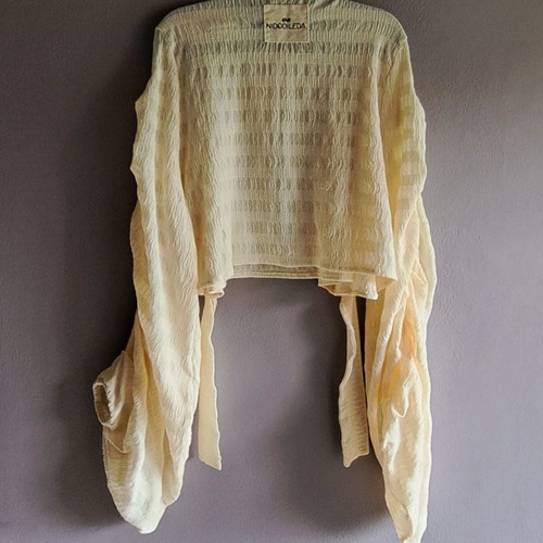 Nidodileda Kimo Top καινούργιο, μπεζ, oversize M/L με ζώνη