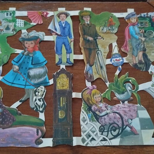 Vintage Paper Cutouts like new, Victorian designs by Ernst Freihoff