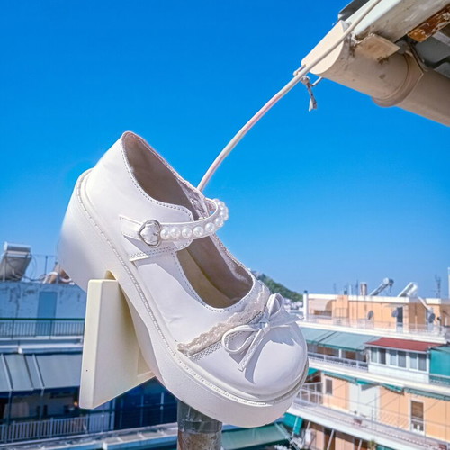 Lolita platform Mary Jane shoes like new, size 37, white