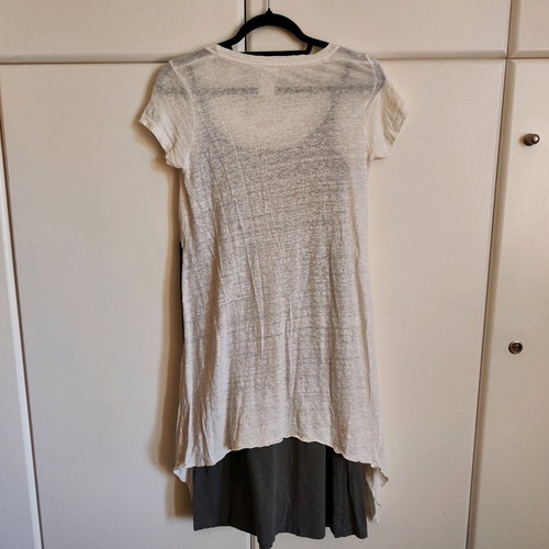 Heel Athens Lab Double Asymmetrical Dress "Cat" - 100% Linen & Organic Cotton - Size S