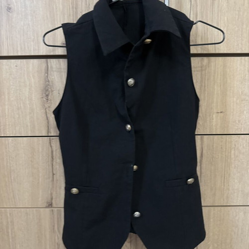 Zara waistcoat like new, black, size S