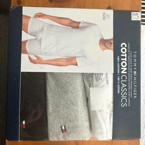 Tommy Hilfiger t shirt set new, white and grey