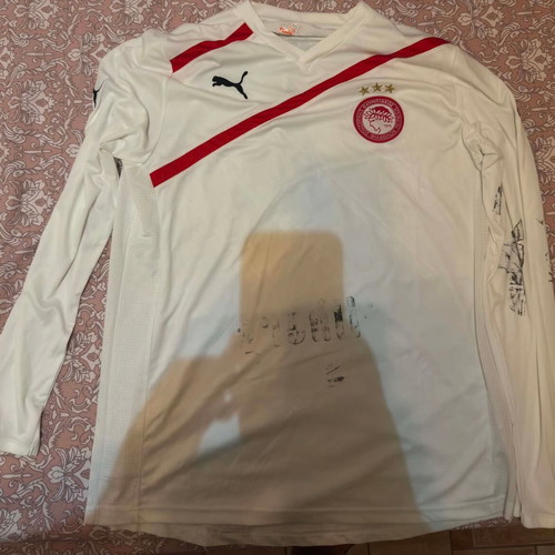 Olympiakos 2011-2012 Olof Mellberg long sleeve jersey used