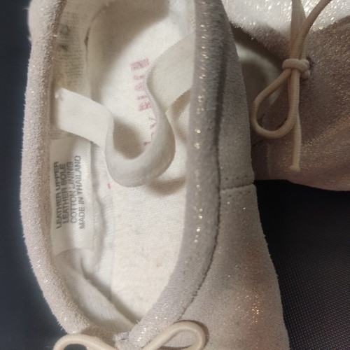Baby Bloch leather baby ballerinas with glitter, like new, 6-12 months