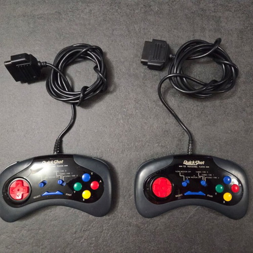 Quickshot QS-160 controllers for SNES Super Nintendo used, pack of 2