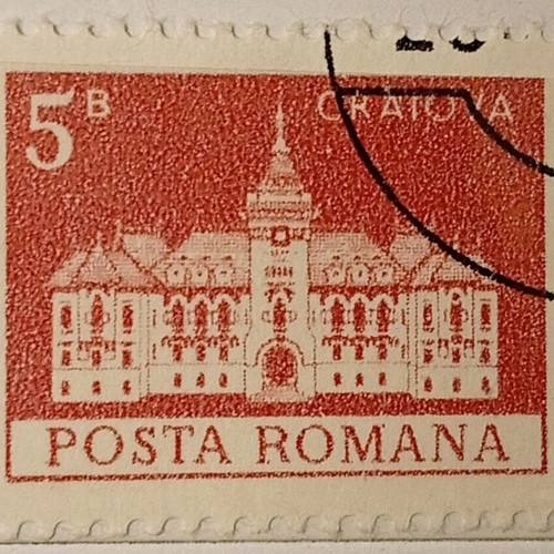 Romanian stamps used, pack of 11 pieces