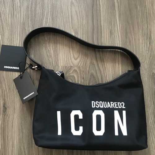 Dsquared2 shoulder bag new, black, size 22x17 cm