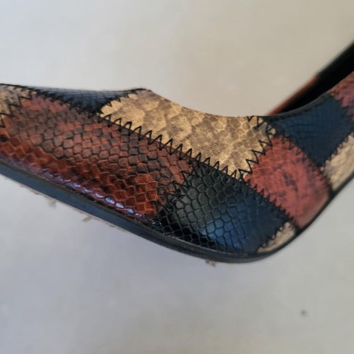 Zara multicolor snake skin pattern pumps size 38 like new