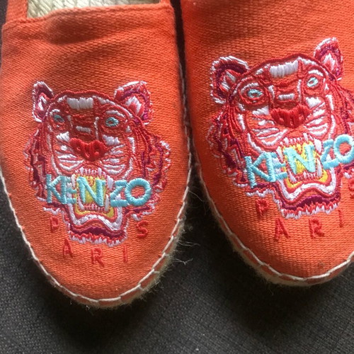 Kenzo Tigre espadrilles size 37 like new, orange